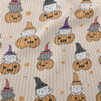Magic Kitten Pumpkin Birdseye Piqué