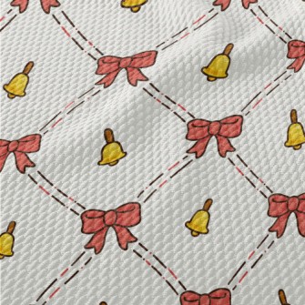 Cute Bow Bell Birdseye Piqué