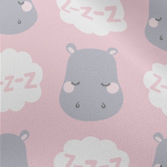 Good Night Sleeping Hippo Chiffon