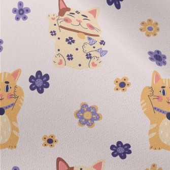 Cute Lucky Cat Chiffon