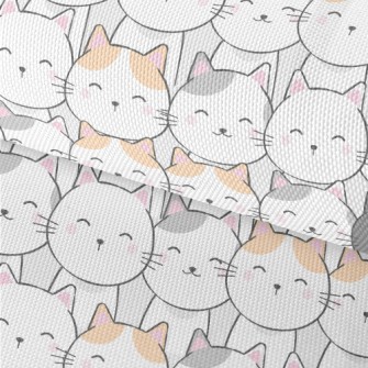 Smiling Kitten Waterproof Oxford