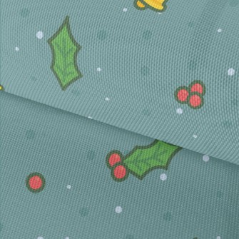 Christmas Bells Falling Leaves Waterproof Oxford