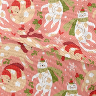 Warm Scarf Spotted Cat Waterproof Oxford