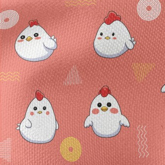 Cute Little Rooster Waterproof Canvas