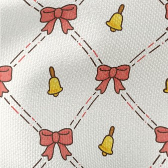 Cute Bow Bell Waterproof Canvas