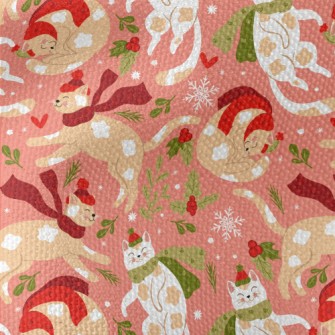 Warm Scarf Spotted Cat Waterproof Canvas