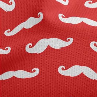 Classic Mustache Athletic Mesh Flat Back