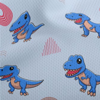 Q Version Of Tyrannosaurus Athletic Mesh Flat Back