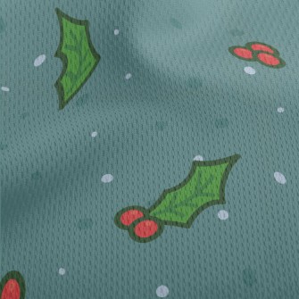 Christmas Bells Falling Leaves Athletic Mesh Flat Back