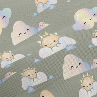 Gradient Sun Cloud Rainbow Performance Linen