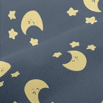 Smiling Crescent Moon Star Performance Linen