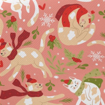 Warm Scarf Spotted Cat Twill