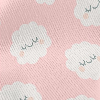 Blushing Eyes Closed Clouds Standard Corduroy