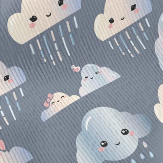 Clouds Couple Raining Standard Corduroy