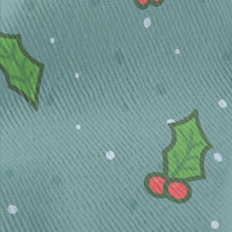 Christmas Bells Falling Leaves Standard Corduroy