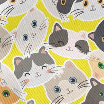 Cute Big Head Cat Standard Corduroy