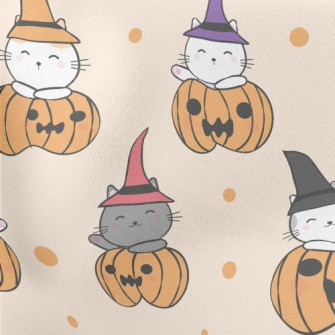 Magic Kitten Pumpkin Stretch Ponte