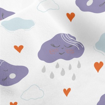 Clouds, Dark Clouds, Rain Micro Fleece