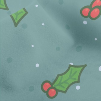 Christmas Bells Falling Leaves Micro Fleece