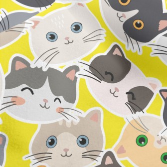 Cute Big Head Cat Micro Fleece