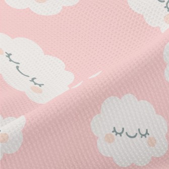 Blushing Eyes Closed Clouds Piqué
