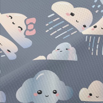 Clouds Couple Raining Piqué
