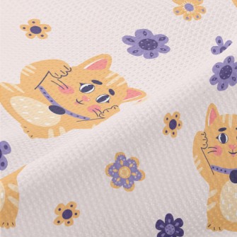 Cute Lucky Cat Piqué