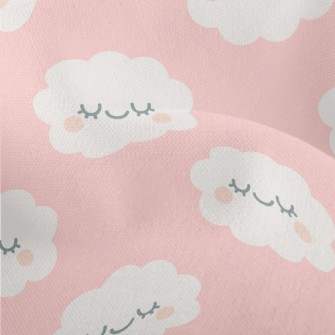 Blushing Eyes Closed Clouds Lightweight Performance Linen