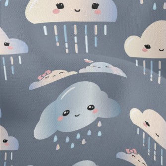 Clouds Couple Raining Lightweight Performance Linen