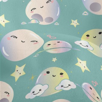 Moon Planet Starry Sky Lightweight Performance Linen