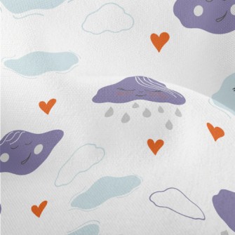 Clouds, Dark Clouds, Rain Lightweight Performance Linen