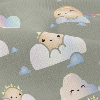Gradient Sun Cloud Rainbow Modern Jersey