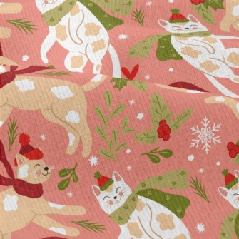Warm Scarf Spotted Cat Modern Jersey
