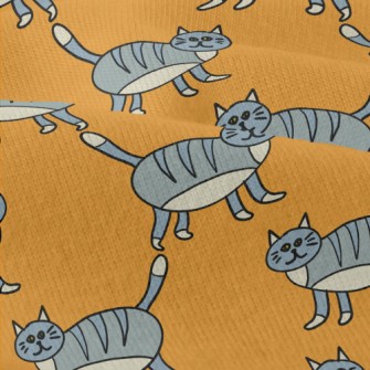Striped Gray Cat Modern Jersey