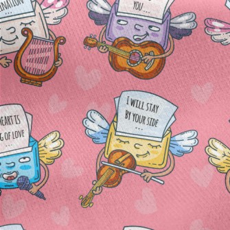 Funny Envelope Cupid Jersey Backed Fleece
