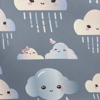 Clouds Couple Raining Pongee
