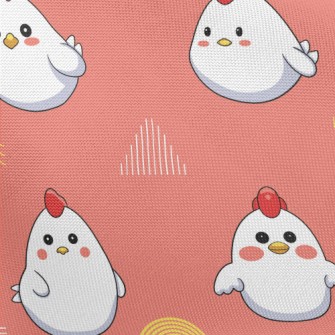 Cute Little Rooster Pongee