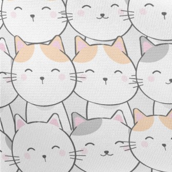 Smiling Kitten Pongee