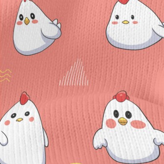 Cute Little Rooster Stretch Jersey