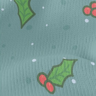 Christmas Bells Falling Leaves Stretch Jersey