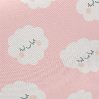 Blushing Eyes Closed Clouds Midweight Cotton Poplin