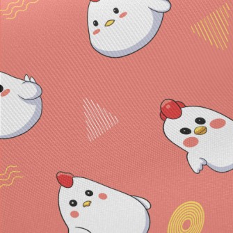 Cute Little Rooster Midweight Cotton Poplin