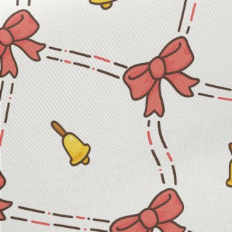 Cute Bow Bell Midweight Cotton Poplin