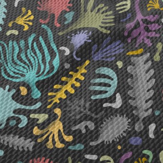 Undersea Art Coral Birdseye Piqué