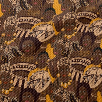 Dark African Girl Birdseye Piqué