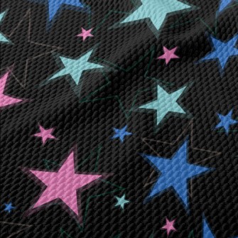 Dark Shining Stars Birdseye Piqué