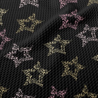 Sequined Stars Birdseye Piqué