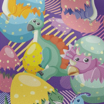 Colorful Dinosaurs Chiffon
