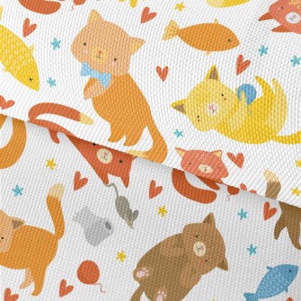 Innocent Cute Cat Waterproof Oxford