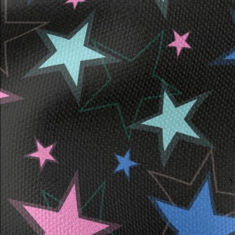 Interlaced Overlapping Stars Waterproof Canvas